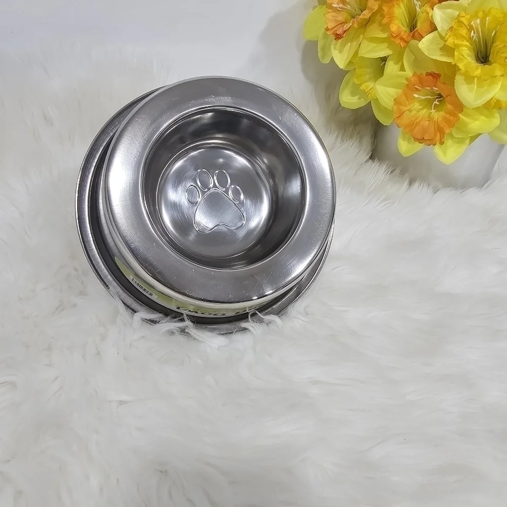 Pets Dog bowl stainless steel New